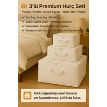 3'lü Dev Boy, Büyük Boy, Mini Boy Hurç Seti Pratik ve Şık Depolama, Fonksiyonel Çözüm