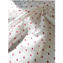 Coolminies Çok Amaçlı Müslin Bebek Battaniyesi  Pamuk Düz Desen Kırmızı 80 x 90 cm