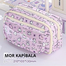 Mavigök Yeni Kızlar Kalem Kutusu Kapibala ve Loopy(Oyuncak Bebek+5 Det Stickers+2 Klip)