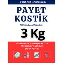 Sodyum Hidroksit , Lavabo Açıcı, Payet Kostik Flake 3 kg