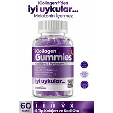Iyi Uykular Kolajen Jelibonu - Kedi Otu & 5 Tip Kolajen