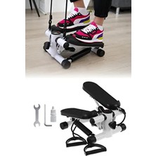 Stepper Yürüyüş ve Egzersiz Aleti- Crossstep Fitness, Spor Kardiyo, Direnç Bantlı, Dijital Monitörlü