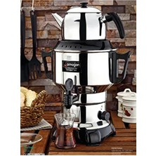 Armağan 4,5 Lt Çelik Elektrikli Semaver Krom Renk, Paslanmaz Çelik Malzeme ile Hızlı Demleme