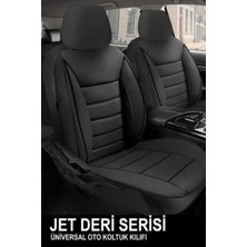 Dacia Duster Ambiance 1.6 16V 105 4x2 E0PB H A5 2015 Uyumlu  Deri Serisi Siyah Oto Kılıfı Tam Set