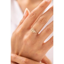 Nazar Detaylı Taşlı 14 Ayar Altın Yüzük