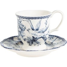 Mudo Home Adelaıde Porselen Kahve Fincanı 2 Parça Klasik Desenli Şık Sunum İçin Uygun