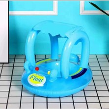 Elite Baby & Çocuk Gölgelikli Deniz Simidi-Can Simidi-Bebek Botu-0-5 Yaş- Oyuncaklı 1 Adet