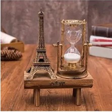 Retro Eyfel Kulesi ve Kum Saati, Dekor, 20X14