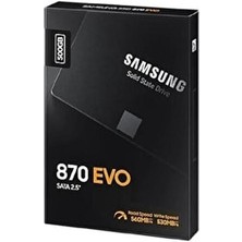 Samsung 870 Evo 500GB SSD Disk MZ-77E500BW 2.5 Sata 3 Hızlı Okuma 560MB Yazma 530MB