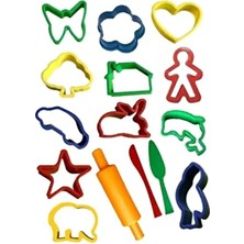 HYD Eğitici Oyun İçin Oyun Hamuru Kalıbı Seti 15 Parça Çok Renkli Seçenekler ile Eğlenceli Aktivite