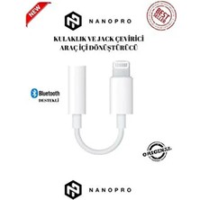 Nanopro Iphone Uyumlu Lightning Telefon Kulaklık Çevirici Aux Dönüştürücü Aparat Beyaz Renk İthalatçı Garantili