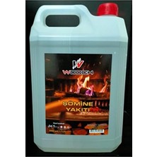 5 Litre Masaüstü Şömine Yakıtı %99 Bioethanol Özel Bidonda Kokusuz Dumansız Sarı Alev