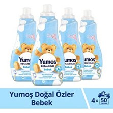 Doğal Özler Konsantre Çamaşır Yumuşatıcısı Bebek 1200 ml 50 Yıkama 4 Adet