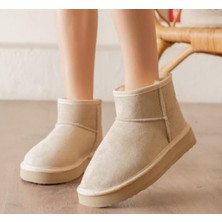 Alvinsu Shoes Kadın Krem Süet Bot