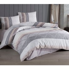 Kristal Çift Kişilik Ranforce Nevresim Takımı Olimpos Gri