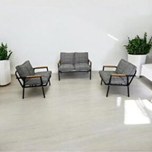 Zen 2 1 1 Pofuduk Balkon Takımı, Bahçe Mobilyası, Çay Seti, Kafe Oturma Grubu, Teras Koltuk Takımı