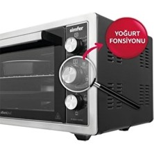 45 Litre Inox Turbo Mini Fırın Simfer Albeni 4503