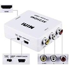 Ysfx Av To Hdmı Dönuştürücü Rca Av/cvbs Adaptör Hd 1080P Mini AV2HDMI Life Sell 721051