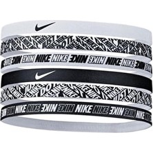 Kadınlar İçin Nike 6'lı Paket Desenli Baş Bandı Aksesuar Siyah Beyaz Renk