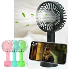 Mini Şarjlı Standlı El Vantilatörü Fanı Soğutucu