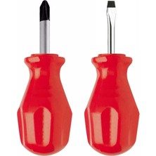 2 Li Avuç Içi Tornavida Seti Düz Yıldız