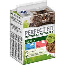 Perfect Fit Okyanus Balıklı Somonlu Kısır Kedi Yaş Mama 6X50 gr