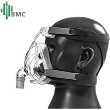 BMC F2 Tam Yüz Full Face Cpap Maskesi M Beden Beyaz Renkli Filtre ile Hava Temizleme ve Nemlendirme