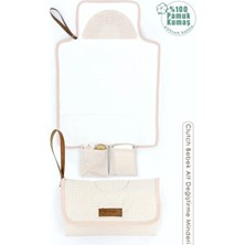 Bebek Çanta Alt Açma Minderi, Alt Değiştirme Pedi, Taşınabilir Bakım Çantası, Clutch Seri,kahverengi