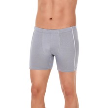 Yıldız Çamaşır Erkek 4'lü Gri Arabiyeli Çizgili Modal Boxer