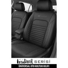 Dacia Duster Laureate 1.5 Dci 110 4x2 E2 I H Md 2013 Uyumlu  Deri Serisi Siyah Oto Kılıfı Tam Set