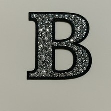 Taşlı Ütülenebilen Veya Sticker Olarak Kullanılabilen 6cm B Harfi