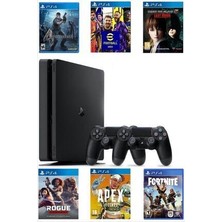 SONY Playstation 4 Slim Kasa 500 Gb+Yenilenmiş+2. Ps4 Kol + 15 Dijital Oyun
