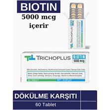 Trichoplus Saç Dökülmesine Karşı Biotin 5000 Mcg Içeren Gıda Takviyesi