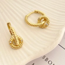 Halka Sallantılı Küpe Serenay Küpe Kararmaz Xuping Gold