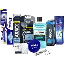 Arko Men Sandıksız Damat Bohçası 10 Parça Erkek Bakım Seti X2022025 Profesyonel Kullanım İçin Özel Tasarım