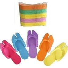 Renkli Pedikür Terliği 50 Çift