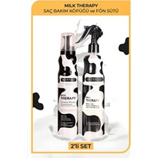 Morfose Milk Therapy 200 ml Saç Bakım Köpüğü ve 400 ml Fön Sütü Hacim Verici Etkili Ürün