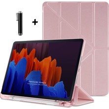 Honor Magic Pad 2 Tablet Kılıf Katlanır Kalemli Bölmeli Standlı Uyku Modlu Akıllı Kapak Yumuşak Silikon