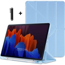 Honor Magic Pad 2 Tablet Kılıf Katlanır Kalemli Bölmeli Standlı Uyku Modlu Akıllı Kapak Yumuşak Silikon