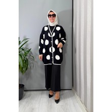 Ghisa Hırka Siyah-Ekru 26KOBHRK3085