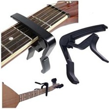Alice Metal Gitar Bağlama Saz Kaposu Capo Kelepçe Yüksek Kalite Siyah Renkli Kullanım Kolaylığı