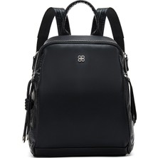 Kadın Siyah Uzun Askılı Sırt Çantası 25WBD249118