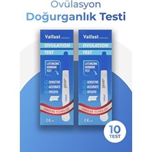 Valfast 2 Kutu Ovulasyon Doğurganlık Testi 10 Kalem Test Hızlı ve Doğru Sonuçlar için Hassas