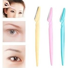 Hiros'h Yüz Jileti ve Kaş Usturası 3'lü Ustra Kaş Makası Renkli Kullanım İçin Özel Tasarım