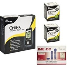 Kan Şekeri Ölçüm Cihazı 2 Kutu Strip (100 Adet) 1 Kutu (100 Adet) Lanset