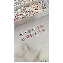 Bebek Düğmesi Denizci Model 24 Adet Karışık Renkli