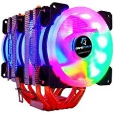 GameForce Copper 6 Intel/amd Uyumlu Cpu Soğutucu Işlemci Fanı 160TDP Sessiz Çalışma Özellikli RGB Aydınlatmalı