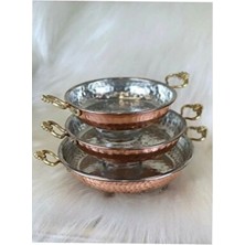 Kavele Bakır Sahan 3'lü Takım Bakırtava