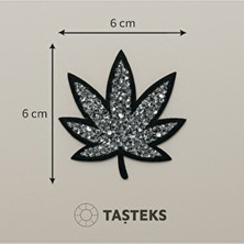 Taşlı Ütülenebilen Veya Sticker Olarak Kullanılabilen Yaprak Modeli