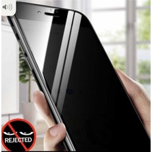 Iphone 6 / 6s Plus Siyah Privacy Kavisli Hayalet Gizlilik Filitreli Full Ekran Koruyucu